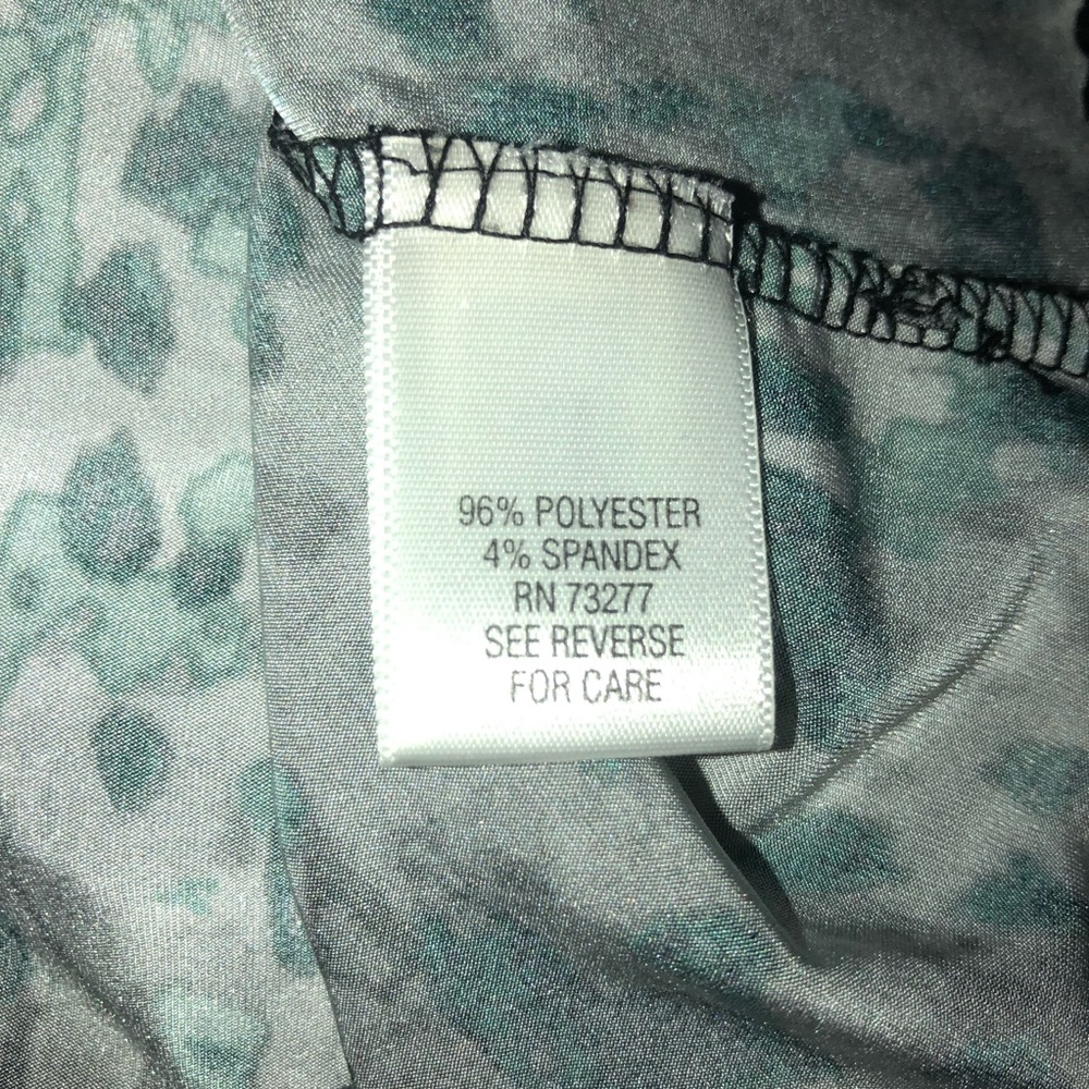 Dana Buchman Green Leopard Print Blouse - image 6